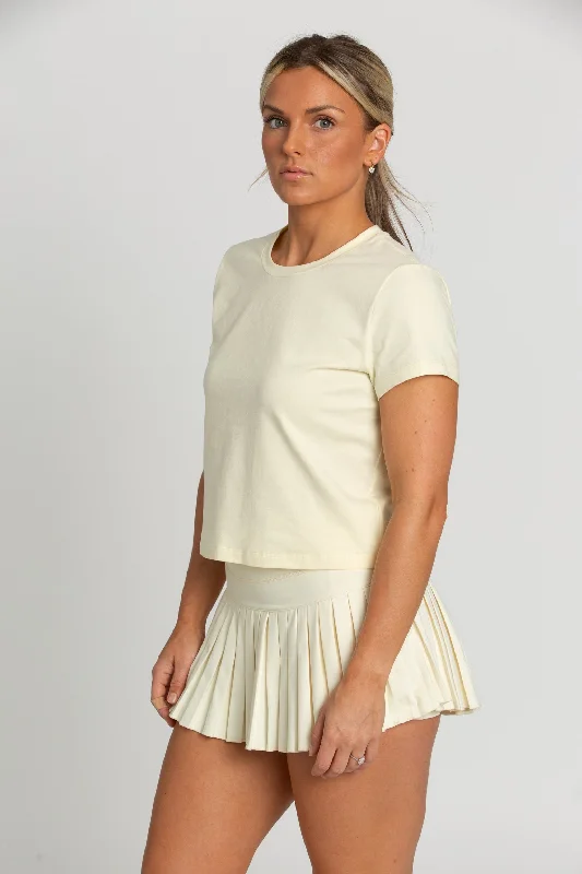 Pale Yellow Classic Short Sleeve Tee