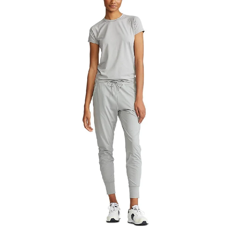 RLX Ralph Lauren Women's Peached Airflow SS Crew - Grey Heather