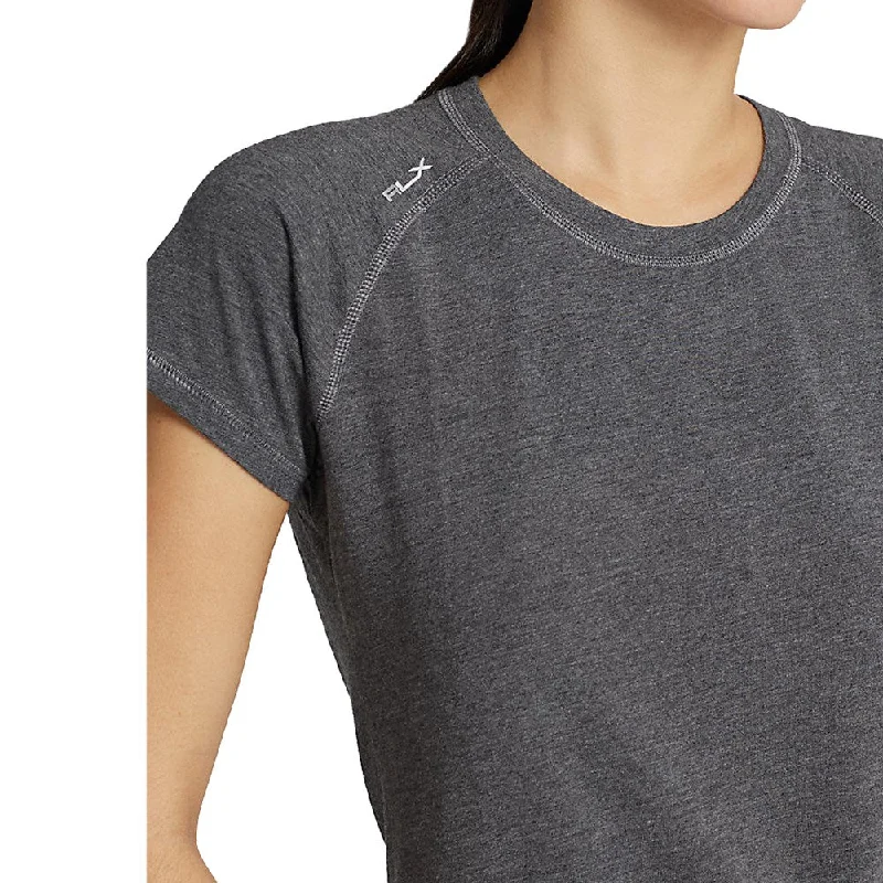 RLX Ralph Lauren Women's Stretch Crew Tee - Barclay Heather