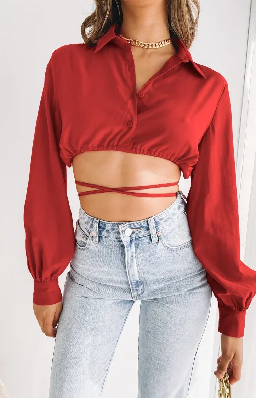 Saddle Up Crop Red