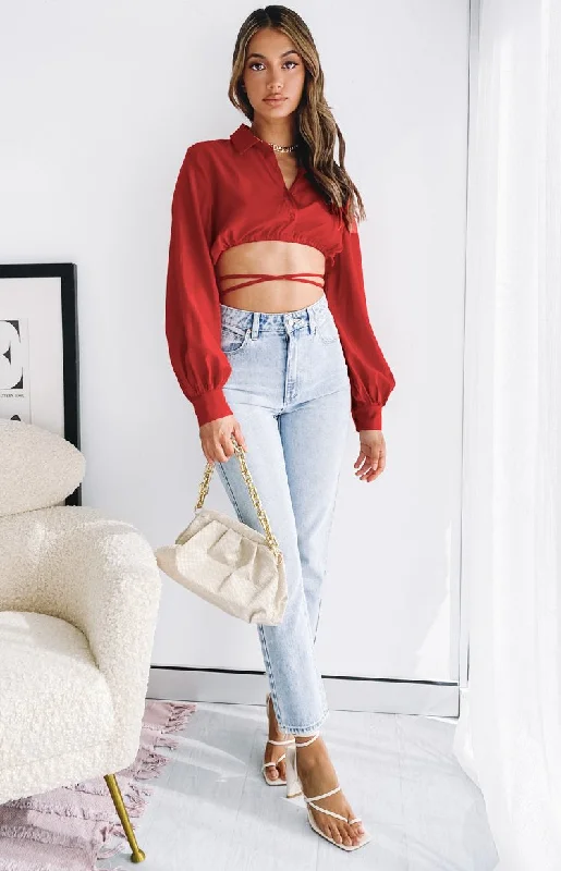 Saddle Up Crop Red