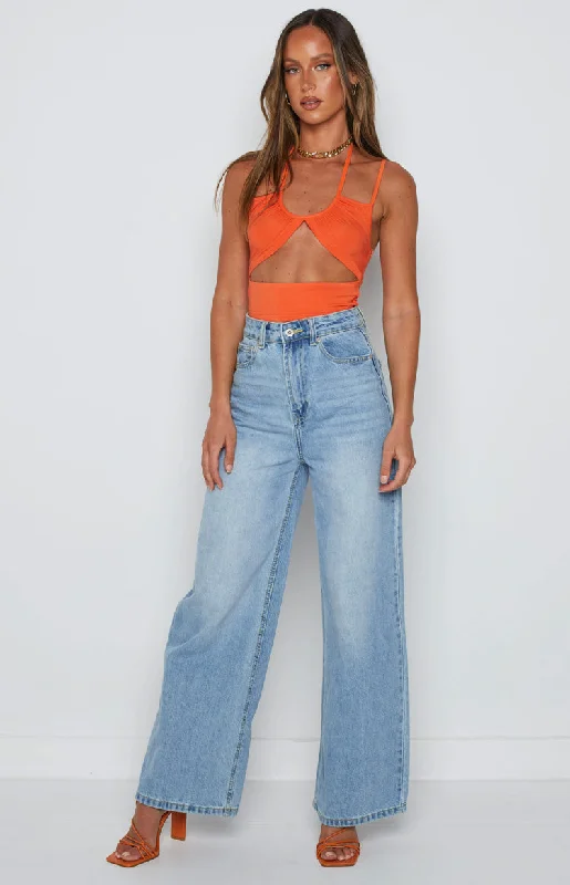 Scout Orange Crop Top