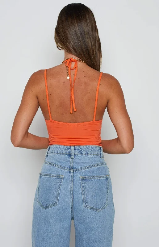 Scout Orange Crop Top