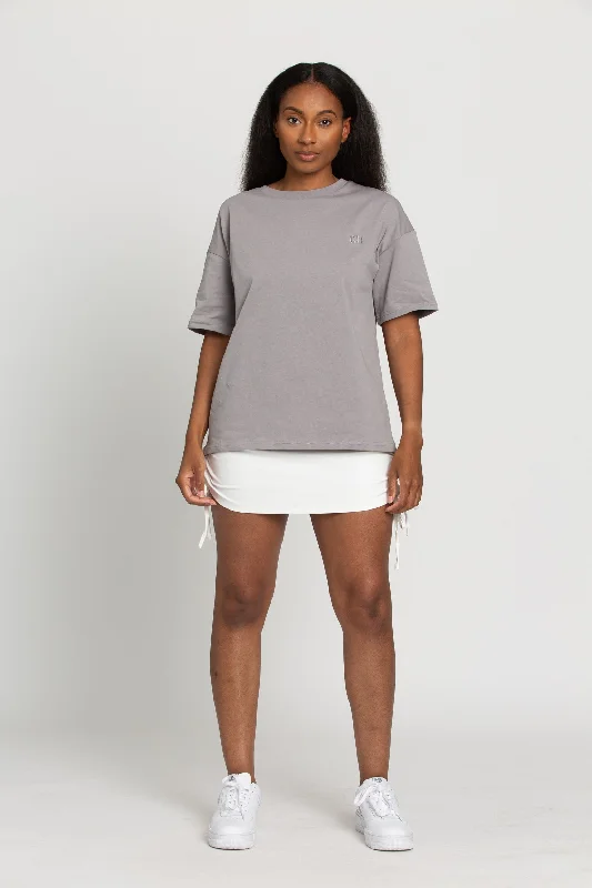 Steel Oversized Boyfriend Tee