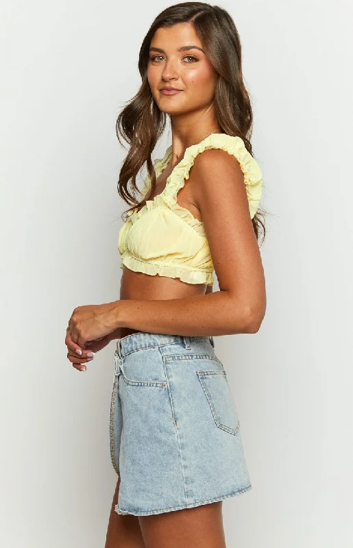 Tilli Yellow Crop Top