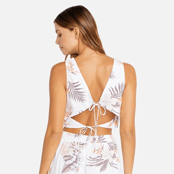 Volcom Coco Tie Back Cami - White