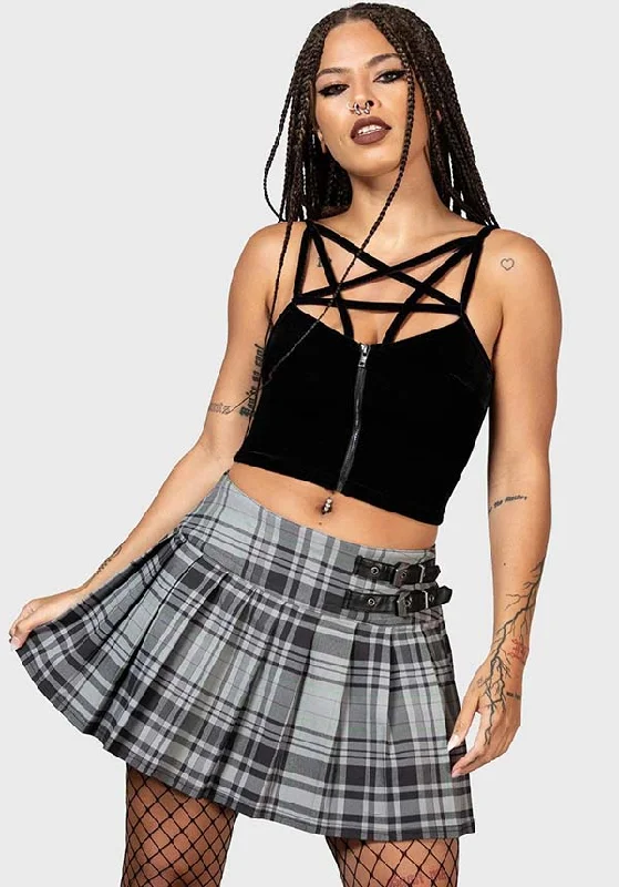 Bat Girl [Grey Tartan] | SKIRT*