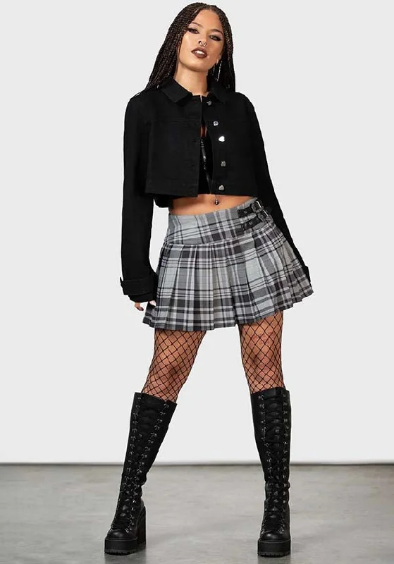 Bat Girl [Grey Tartan] | SKIRT*