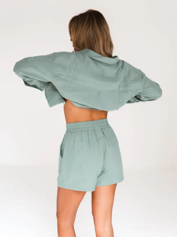 Camilla Shorts - Sage Green