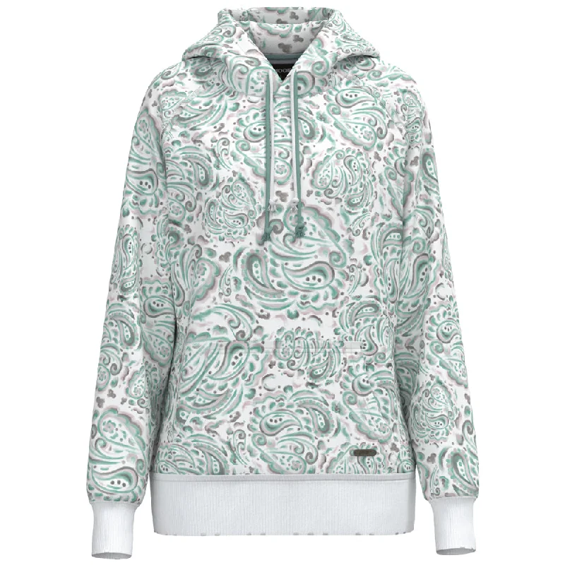 ""Chaparral"" Turquoise/White w/Paisley Hoody