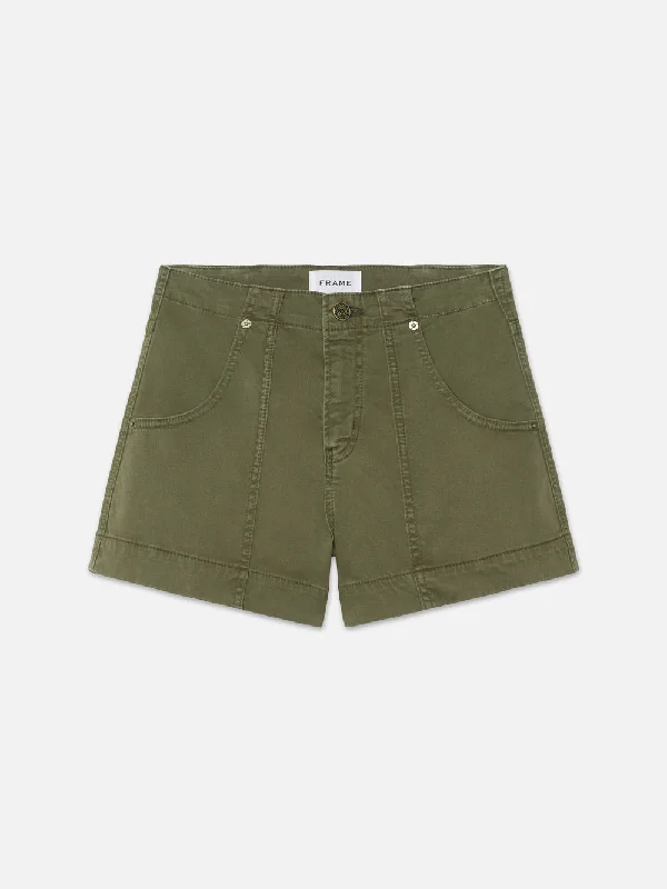 Clean Utility Short -- Washed Winter Moss