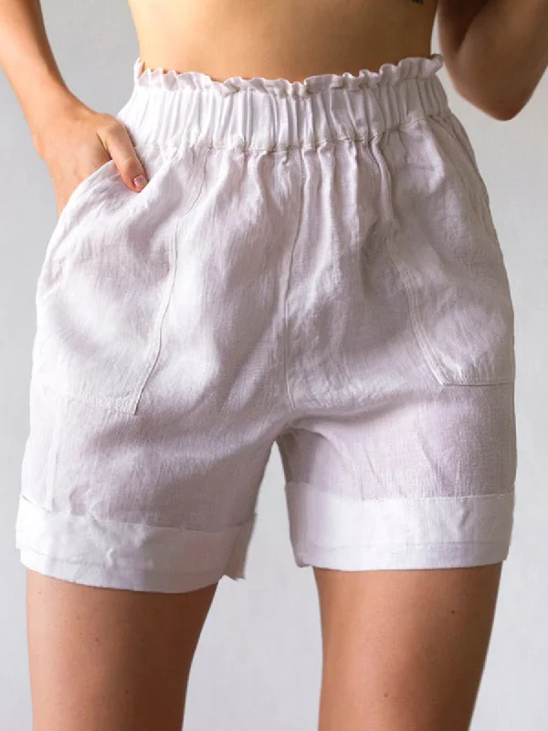 Cotton and Linen Casual Shorts