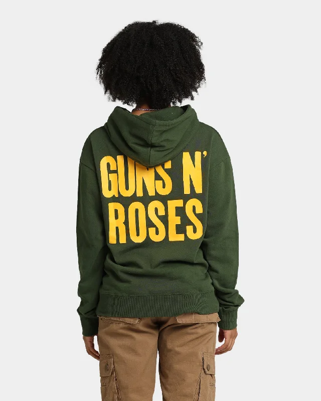 Guns N Roses Gun Logo Hoodie Forest Green