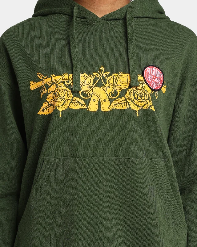 Guns N Roses Gun Logo Hoodie Forest Green