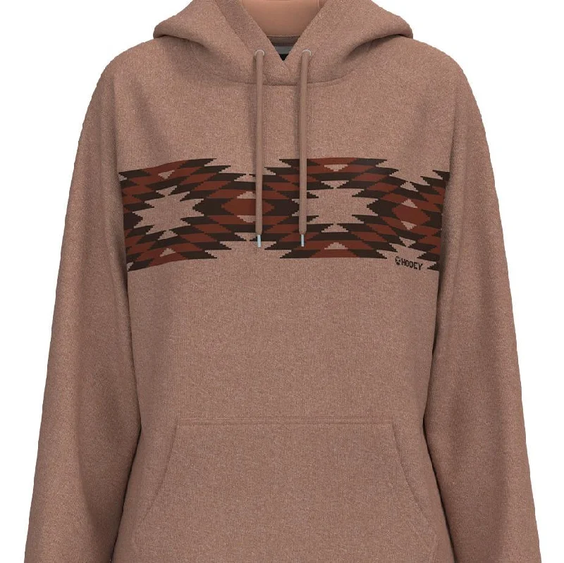 Hooey Women's Aztec Stripe Hoodie in Pink