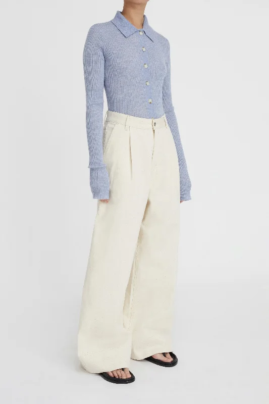 LM Denim Pleat Pant