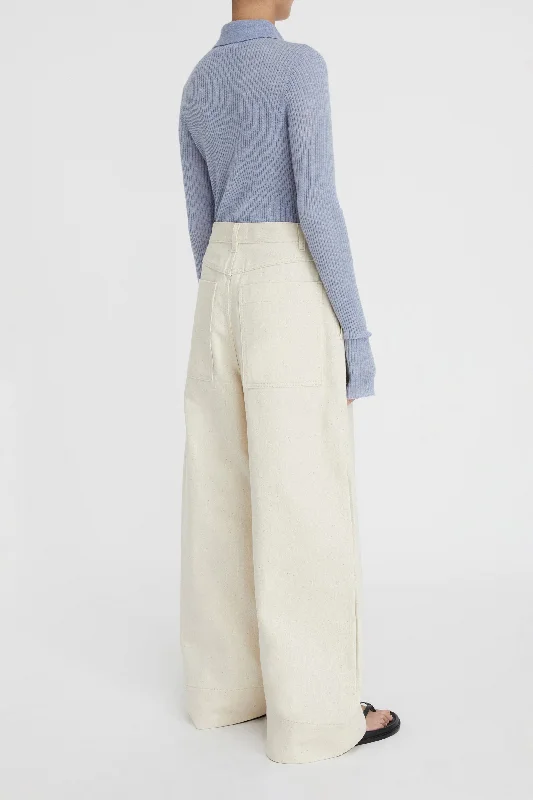 LM Denim Pleat Pant