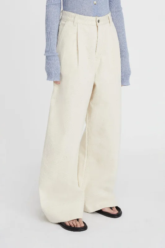 LM Denim Pleat Pant