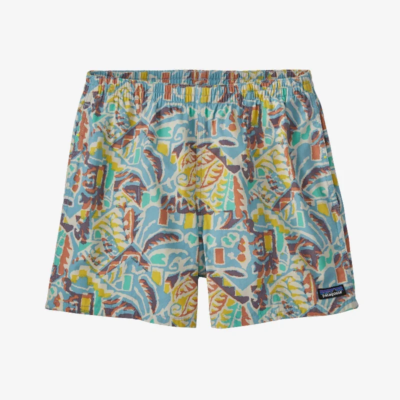 Patagonia Funhoggers Shorts - 4"" Thriving Planet: Lago Blue