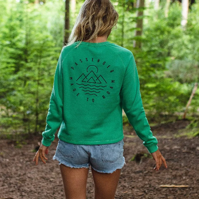 Remote Recycled Cotton Sweatshirt - Green Spruce