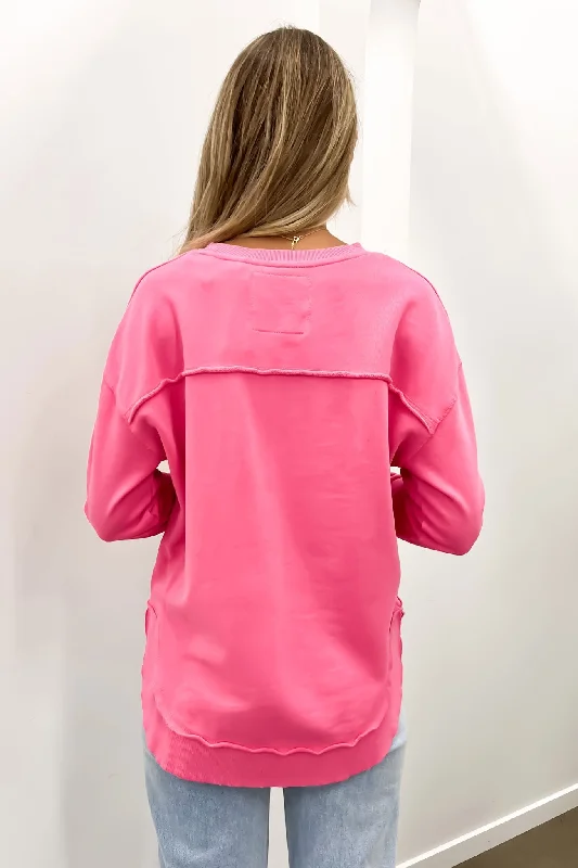 Simplified Crew Bright Pink