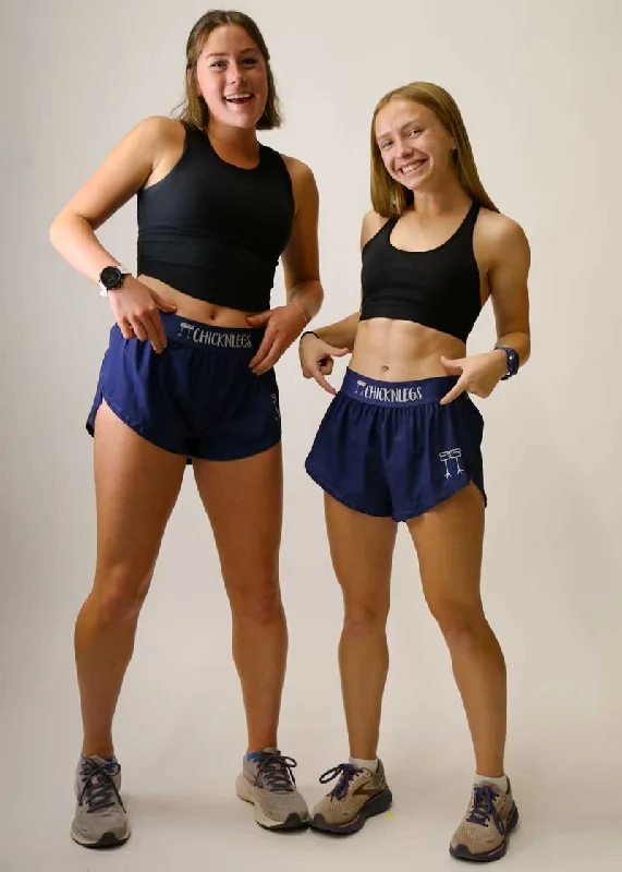 Women's Navy Blue 1.5"" Split Shorts