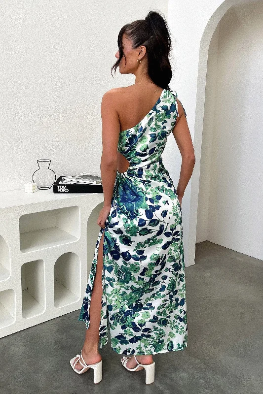 Erika Maxi Dress - Green Floral