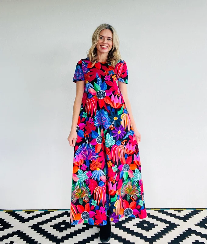 Night Garden Maxi Dress Black PRE-ORDER