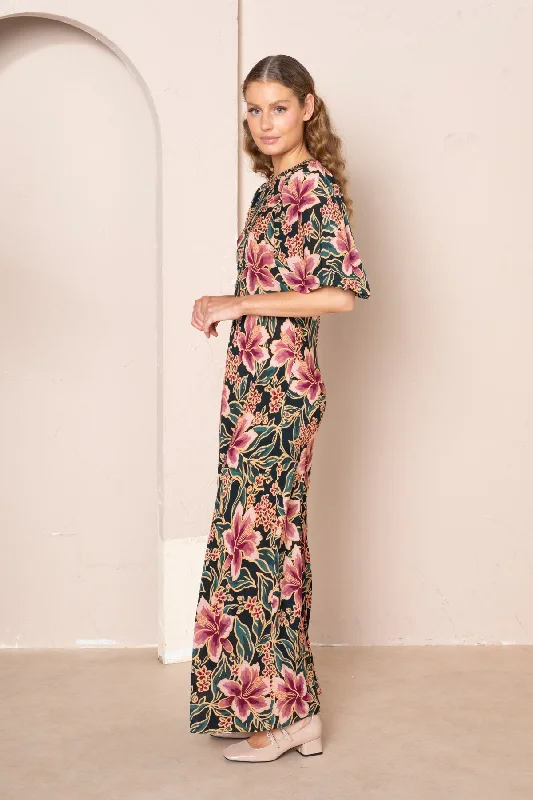 Amanda Puff Sleeve Maxi Dress