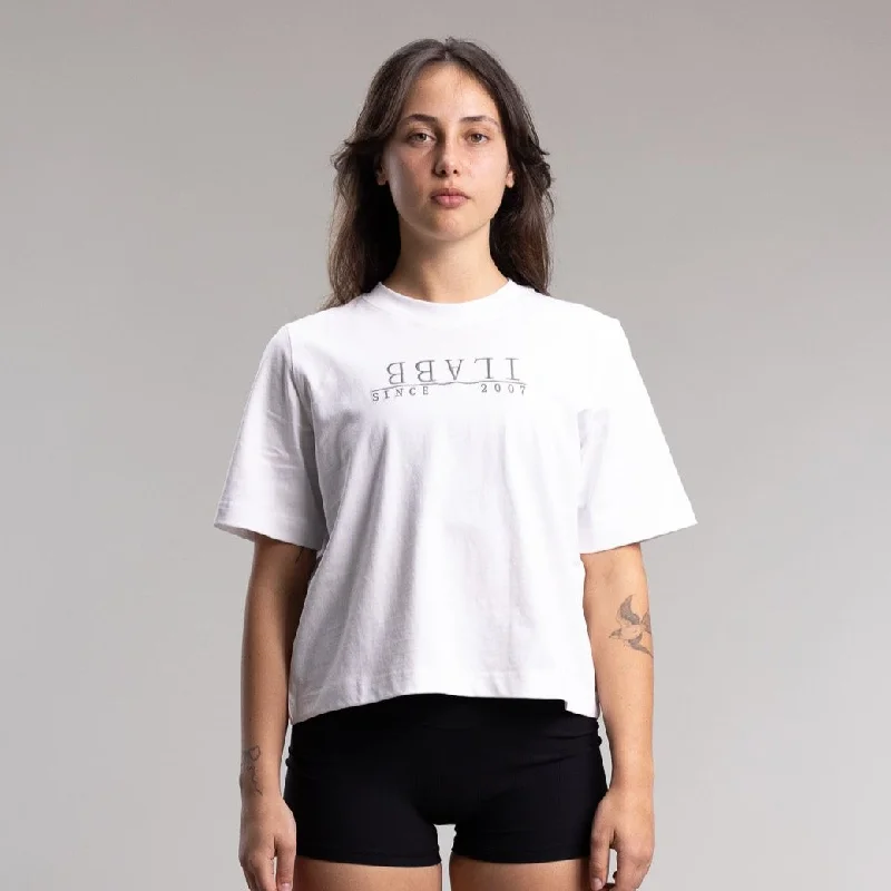 2007 Relaxed Tee Women's WHITE Welt Pockets Slit Pockets