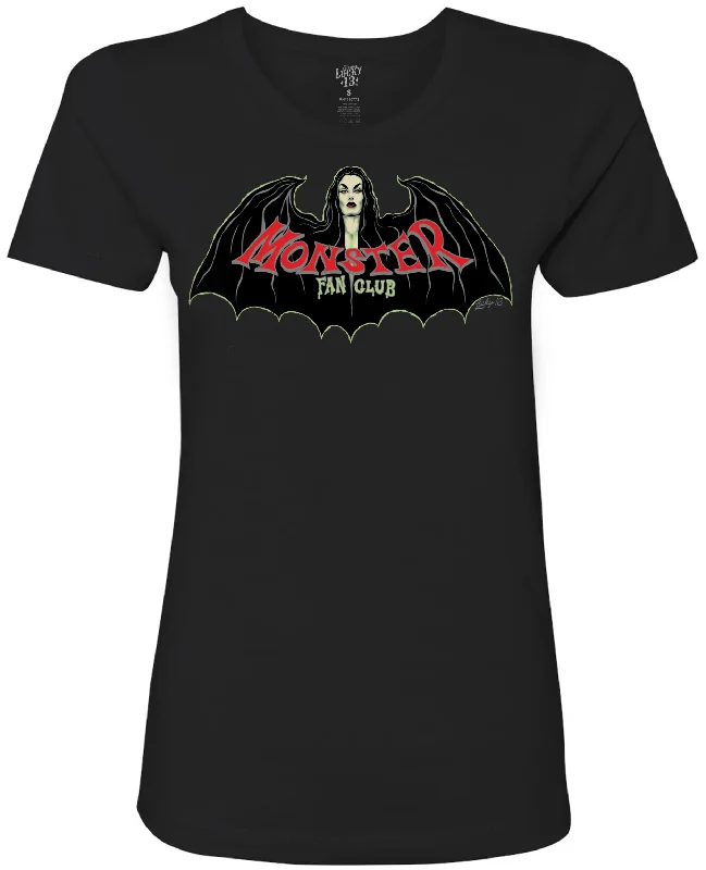 The BAT VAMP Women’s Crew Neck Tee Hooded Caped Shawl Collar