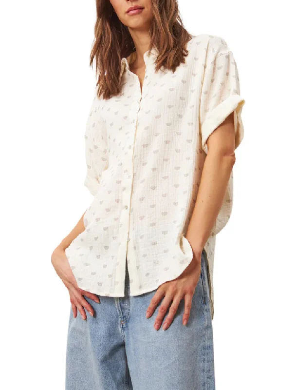 Callie Shirt - LINE Hooded Caped Shawl Collar