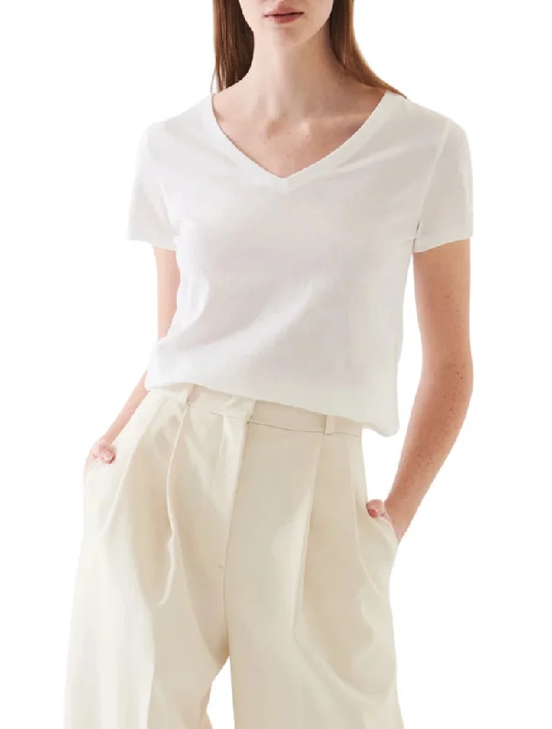 Classic Fit T-Shirt - PATRICK ASSARAF Lace Blend Ribbed Blend Corduroy Blend