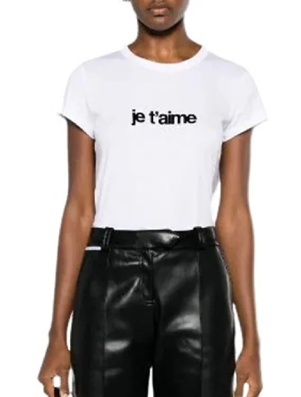Je Taime T-Shirt - ZADIG & VOLTAIRE Wool Fabric Cashmere Fabric Tweed Fabric