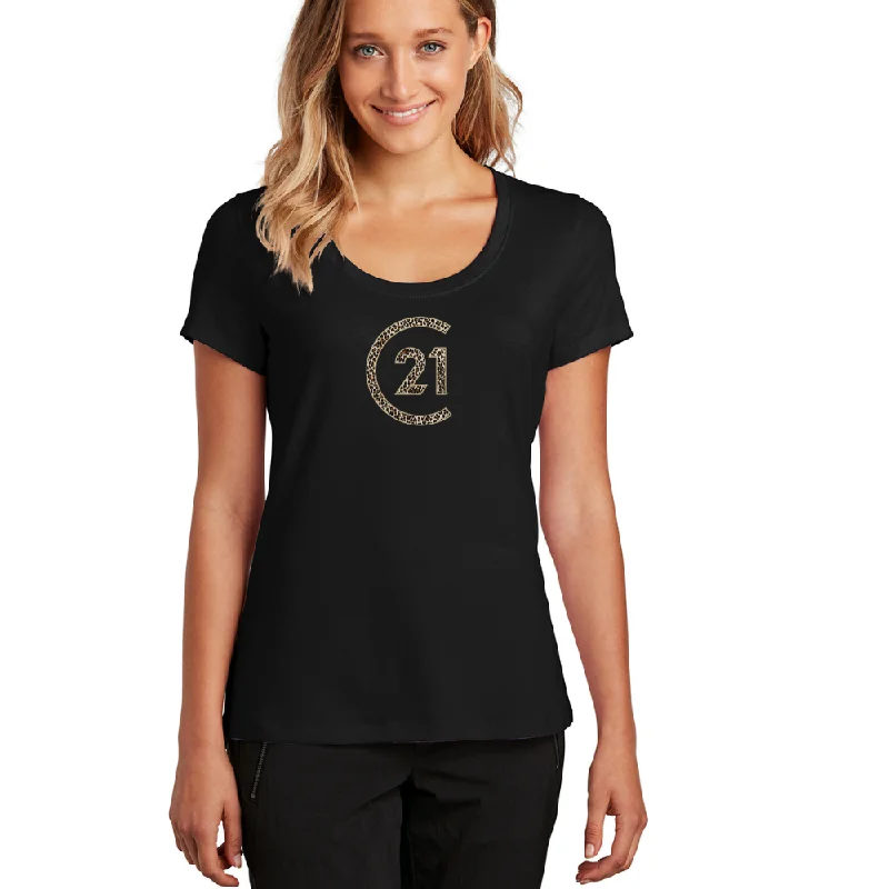 Leopard C21 Flex Tee Collared Crew Neck Turtle Neck