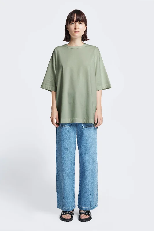 Monolith Unisex Tee Sage Green Iron Safe Non-Iron Wrinkle Free