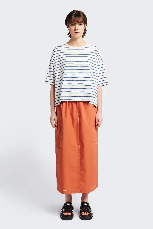 Obelisk Tee Blue Stripe Modern Contemporary Chic