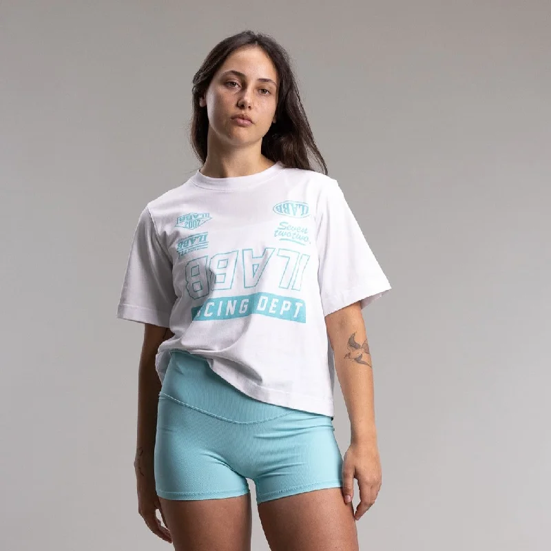 Race 3.0 Relaxed Tee Women's WHITE Nylon Fabric Polyester Fabric Spandex Fabric