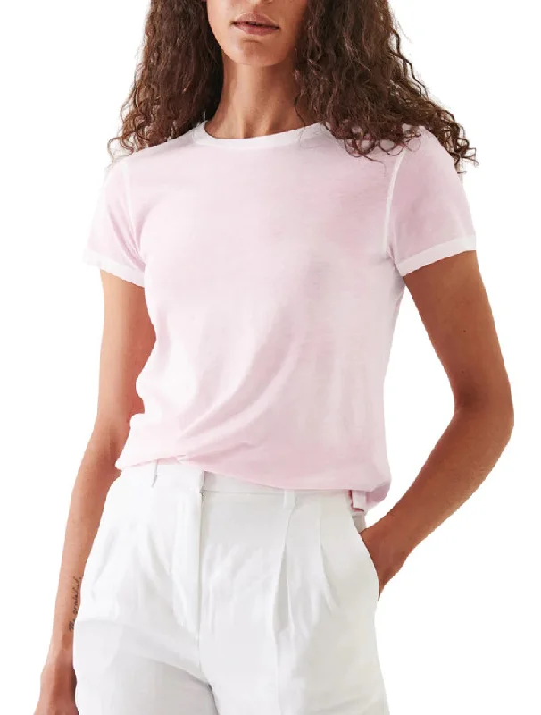 Rev Spray T-Shirt - PATRICK ASSARAF Spandex Blend Rayon Blend Denim Blend