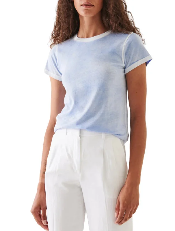 Rev Spray T-Shirt - PATRICK ASSARAF Mesh Blend Leather Blend Suede Blend