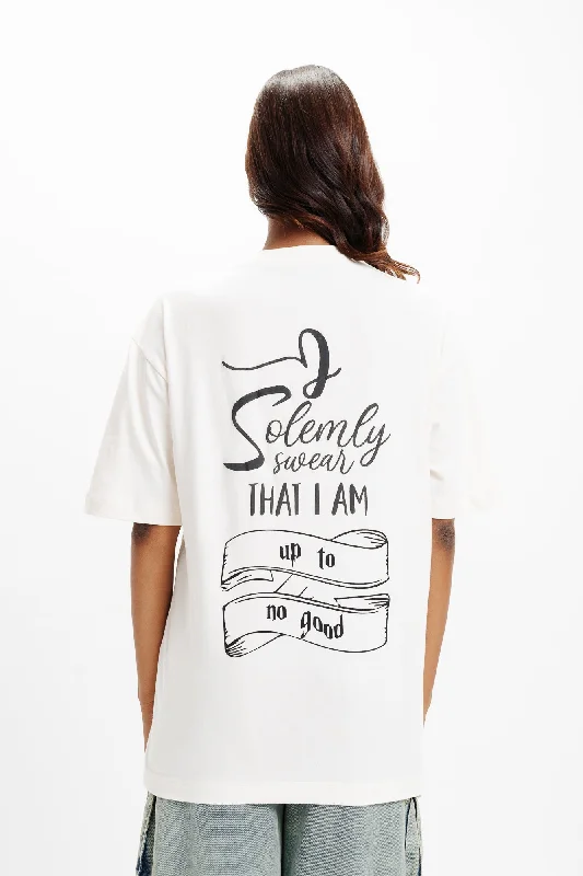 Swear Up Oversized Tees Chenille Brocade Lace