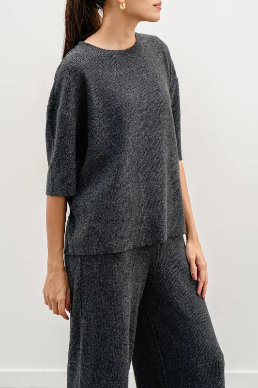 TEXTURED TEE Machine Wash Dry Clean Hand Wash