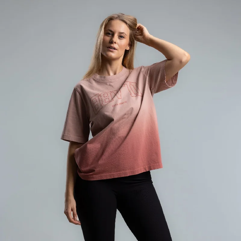 Varsity Block Tee Women's Denim Fabric Leather Fabric Suede Fabric