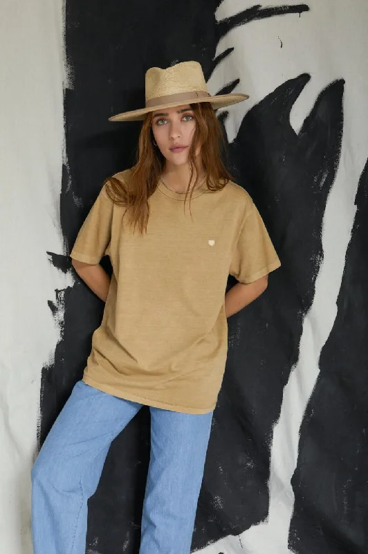 Vintage Reserve S/S Tee - Sand Vintage Wash Faux Fur Fabric Real Fur Fabric Shearling Fabric