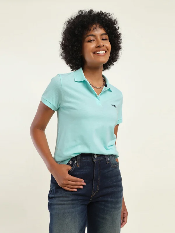 Women's Graphic Print Oversized Polo T-Shirt Mesh Blend Leather Blend Suede Blend