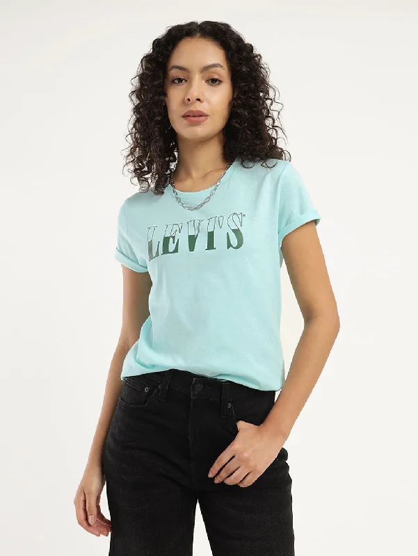 Women's Graphic Print Oversized T-Shirt Collared Crew Neck Turtle Neck