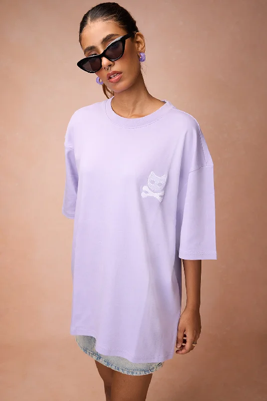Women's Madness All The Way Purple T-Shirt Cashmere Blend Cotton Blend Poly Blend