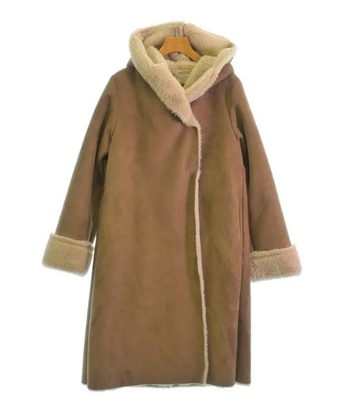 EARTH MUSIC&ECOLOGY Sheepskin coats Velvet Evening Overcoat