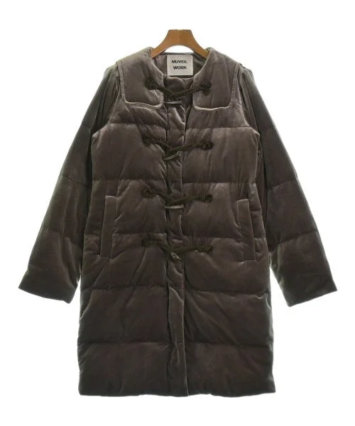MUVEIL WORK Duffle coats Structured Lapel Overcoat