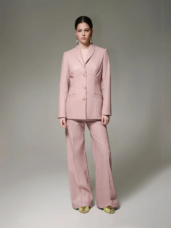 PINK LEATHER BLAZER Women's Adventure Blazer
